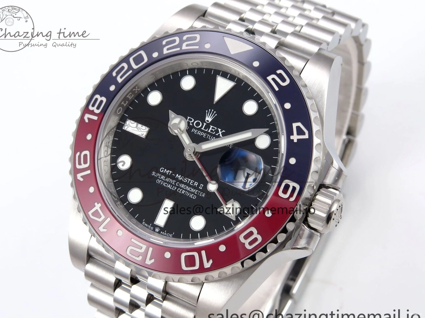 1:1 THBF Jubilee Best on 126710 Bracelet CHS 904L II GMT-Master Edition SH3285 BLRO 0419